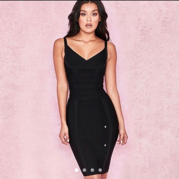 house of cb belice dress black